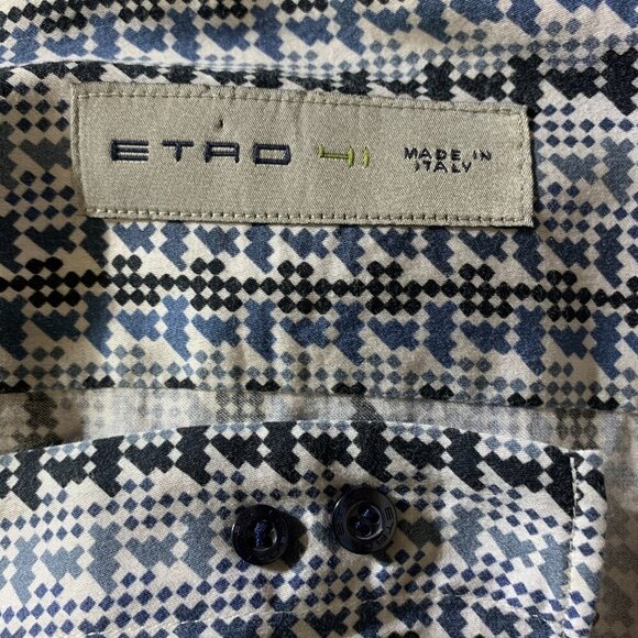 Etro Geometric Print Casual Button Down Shirt - Picture 8 of 13